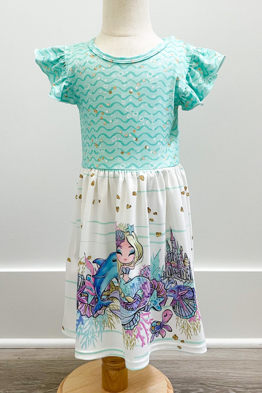 Mermaid Waves Boutique Dress - Rylee Faith Designs