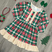 Perfectly Plaid Christmas Dress - Rylee Faith Designs