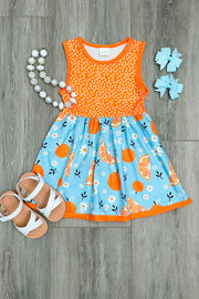 Polka Dot Citrus Tank Dress - Rylee Faith Designs
