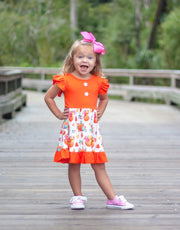 Pumpkin Harvest Boutique Dress - Rylee Faith Designs