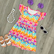 Rainbow Smiles Boutique Dress - Rylee Faith Designs