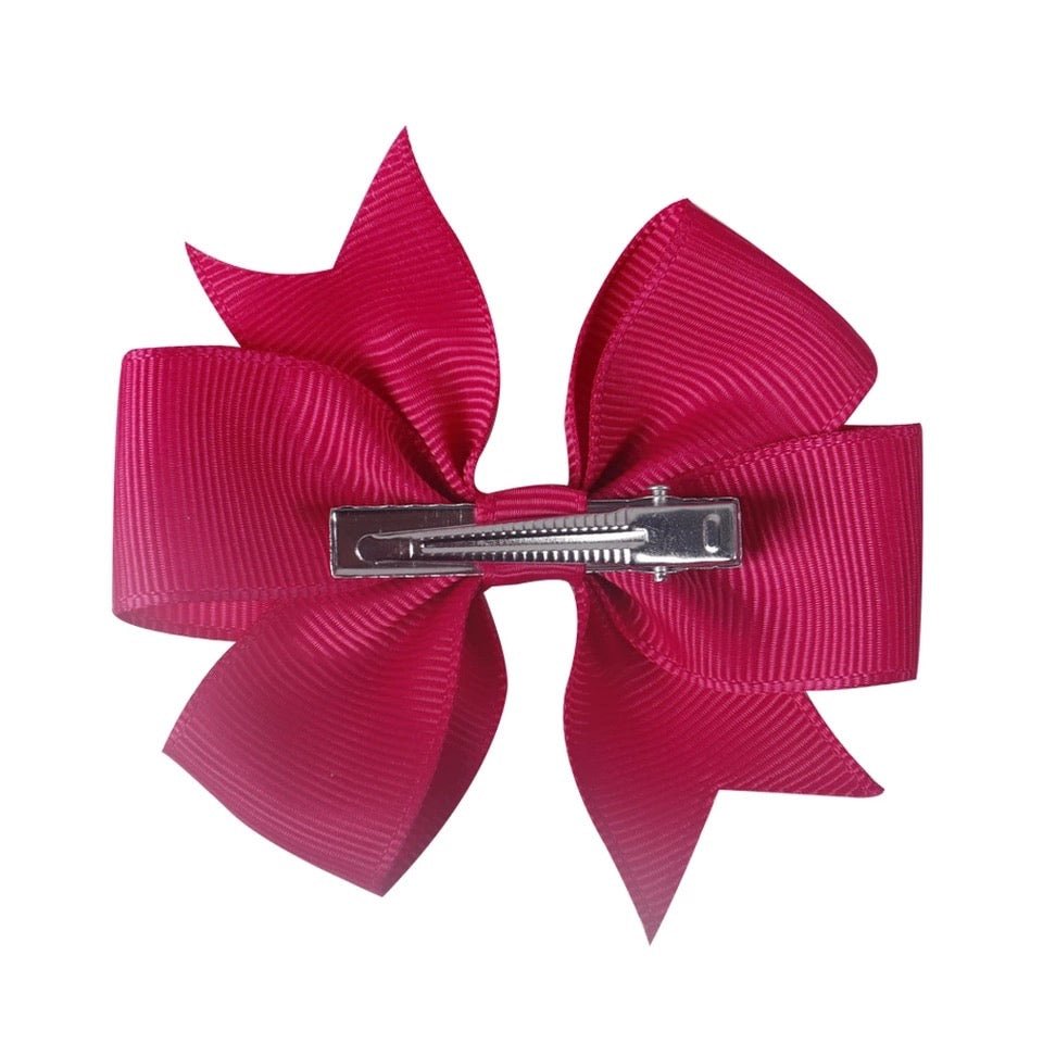 Combination Of Hot Pink Bows - Includes 7/16, 5/8, Petite & Paw Print- 50  Bows