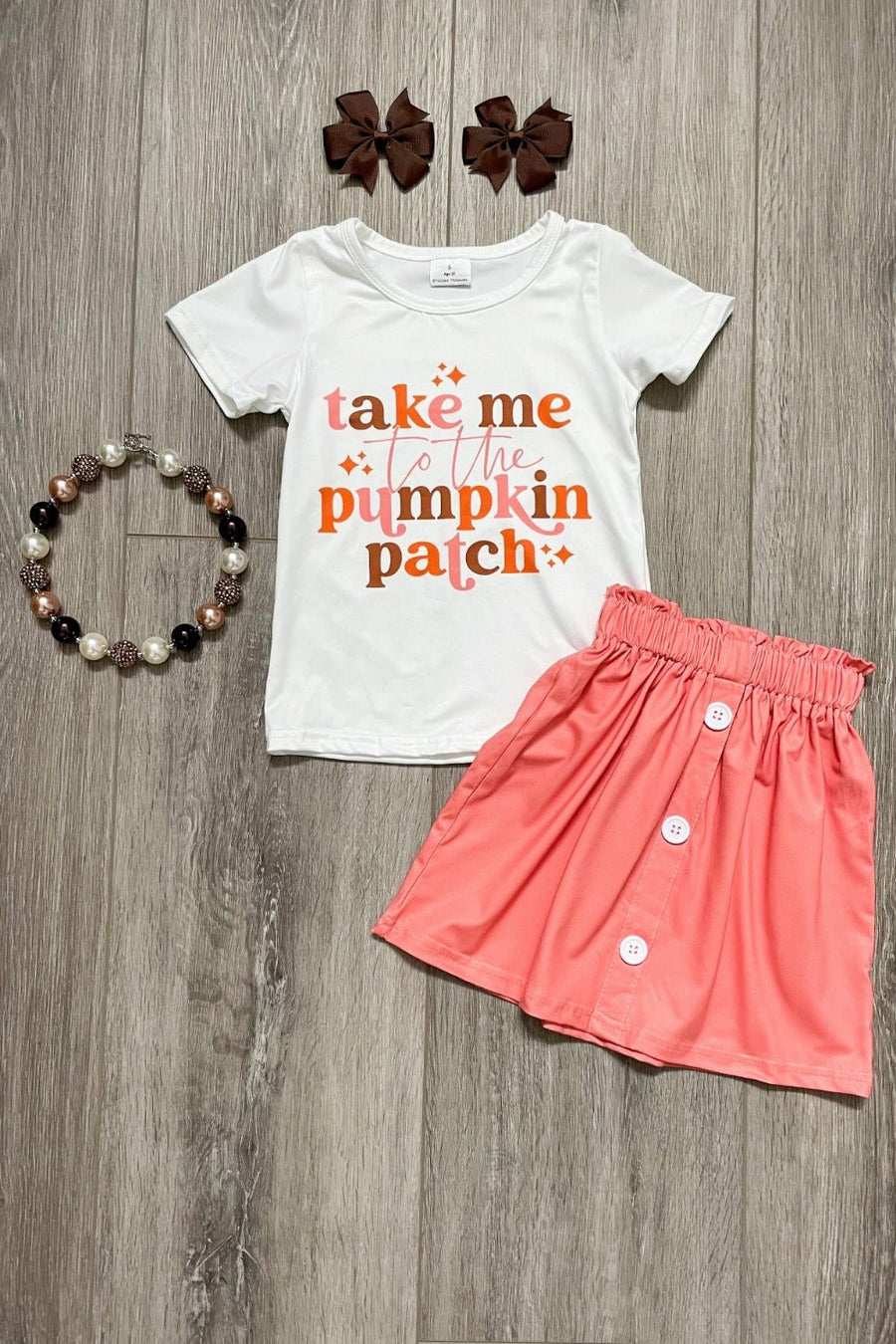 "Take me to the Pumpkin Patch" Skirt Set - Rylee Faith Designs
