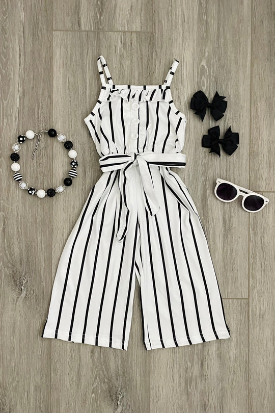 The "Kai" Striped Jumpsuit - two colors! - Rylee Faith Designs