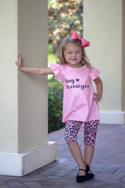 "Tiny Teenager" Leopard Boutique Outfit - Rylee Faith Designs